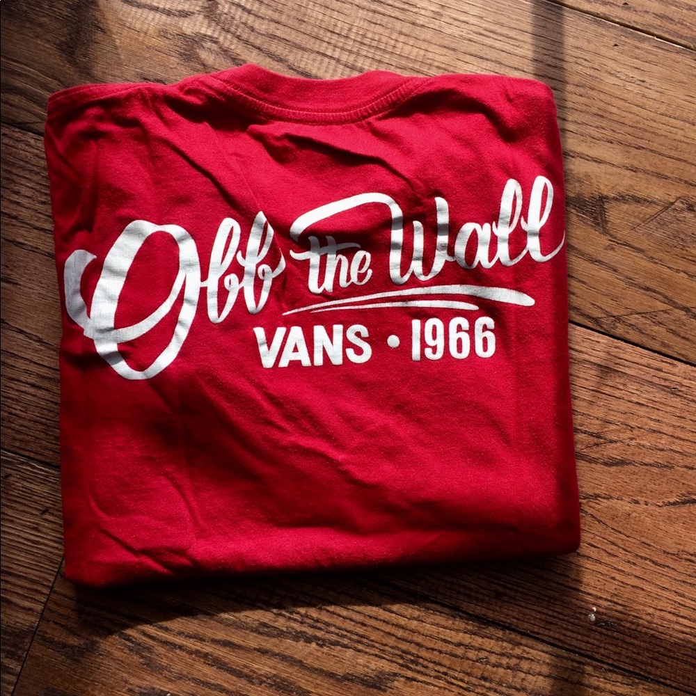 Vans red small T-shirt